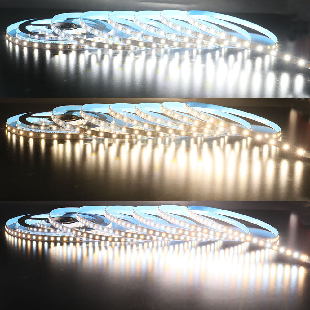 Pure White+Warm White CCT Series - DC5-24V 2835SMD Flexible LED Strip Lights - 600LEDs Pure White+Warm White CCT Series - DC5-24V 2835SMD Flexible LED Strip Lights - 600LEDs